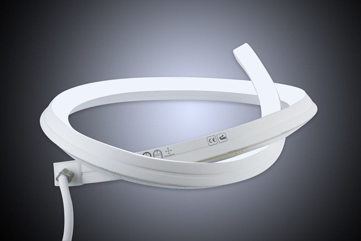 LED 7.2W Flexible LED Neon Strip Light - Top/Side Bend - - 5000mm - 4000K Cool White - view 3