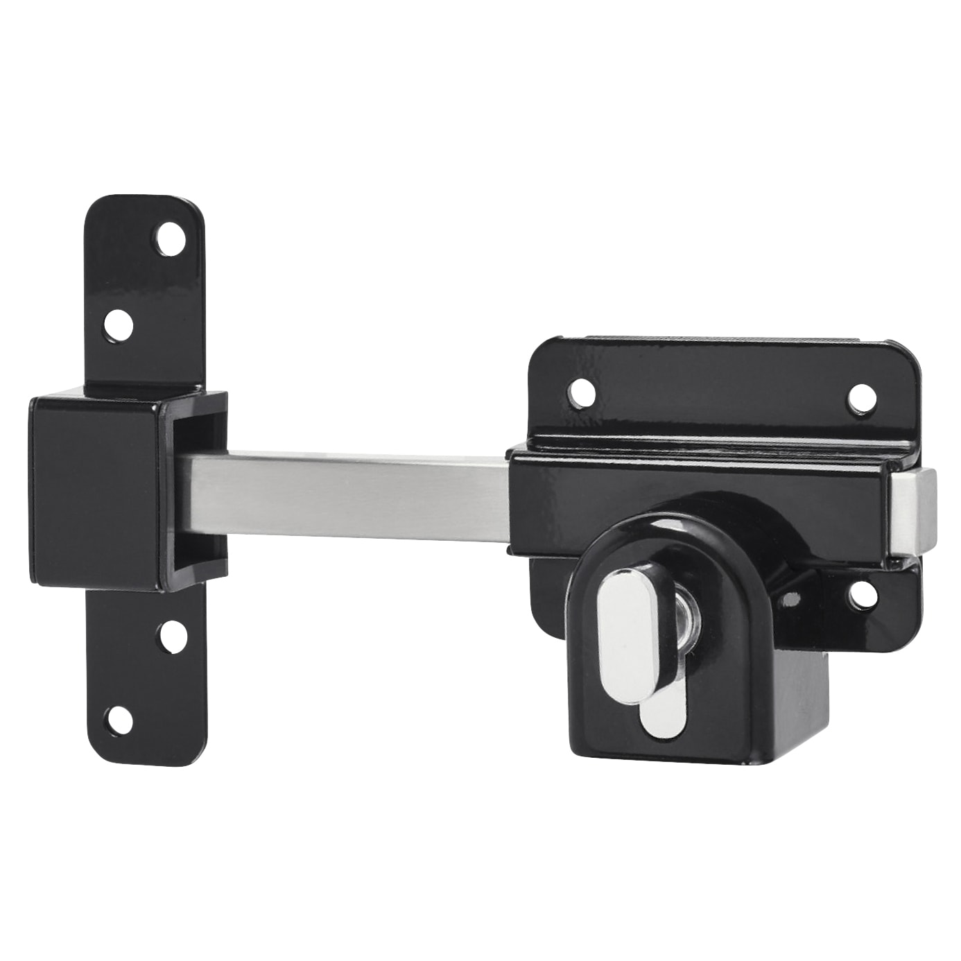 Locking Long Throw Gate Lock - 70mm Gate Thickness - Euro Thumbturn Cylinder - 316 Stainless Steel - view 4