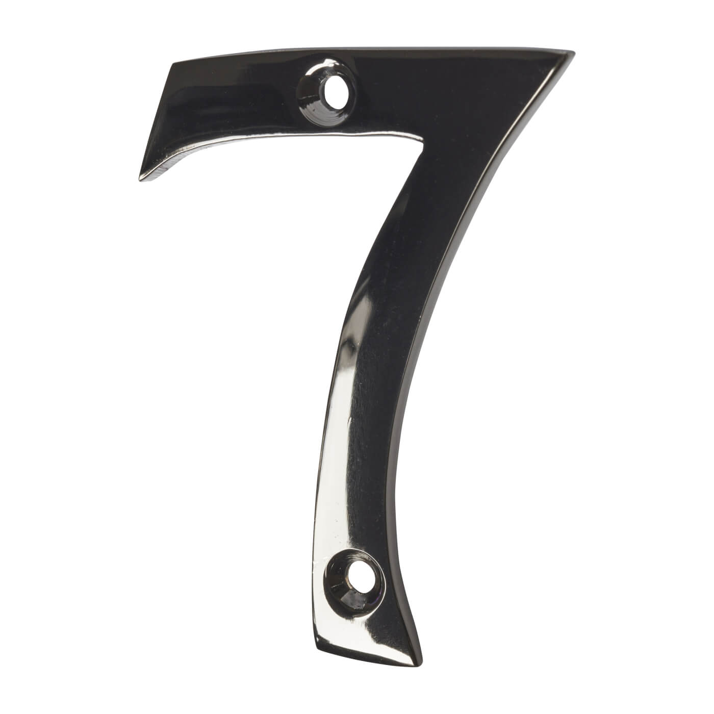 76mm Screw Fix Door Numeral - 7 - Black Nickel - view 2