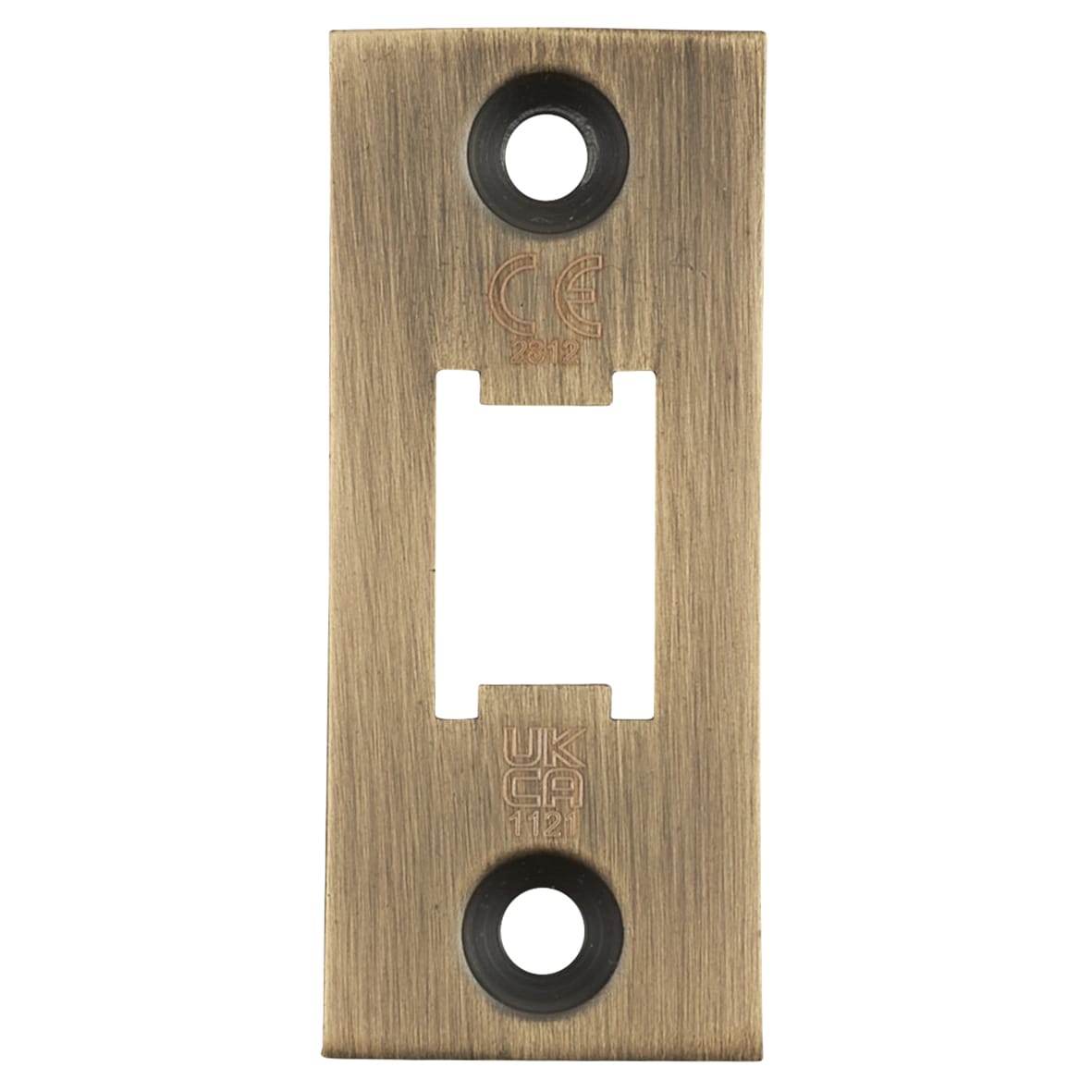 Heavy Duty Bolt Through Tubular Latch - 78mm Case - 57mm Backset - Square - Antique Brass - view 3