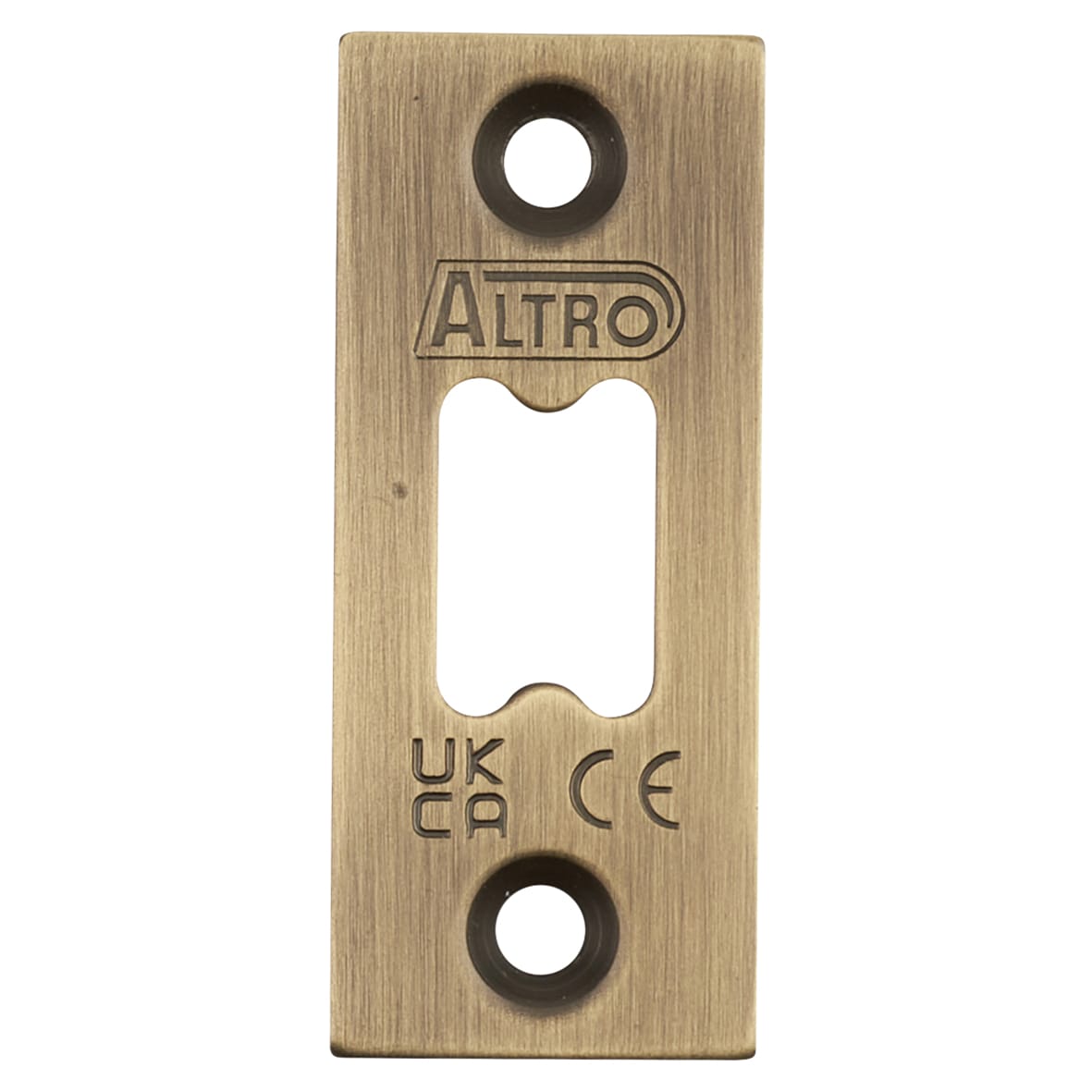 Heavy Duty Bolt Through Tubular Latch - 78mm Case - 57mm Backset - Square - Antique Brass - view 4