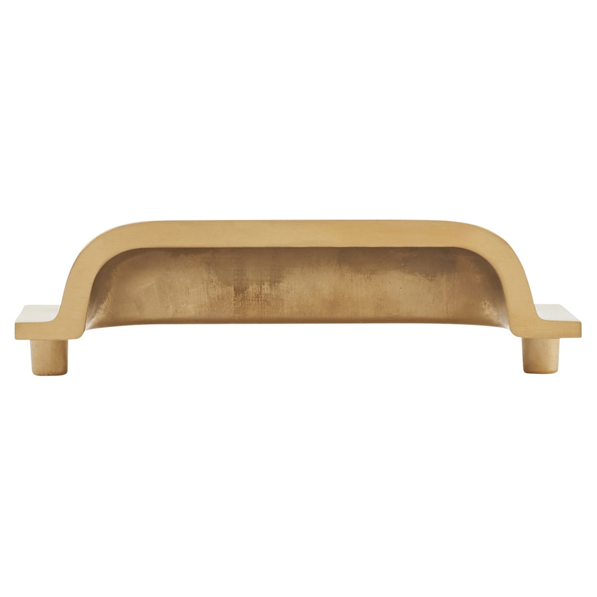 Quantock Cabinet Cup Handle - 96mm Centres - PVD Satin Brass - view 2