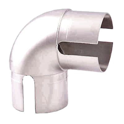 40mm Handrail System - 90° Elbow Joint - Brushed Nickel - view 2