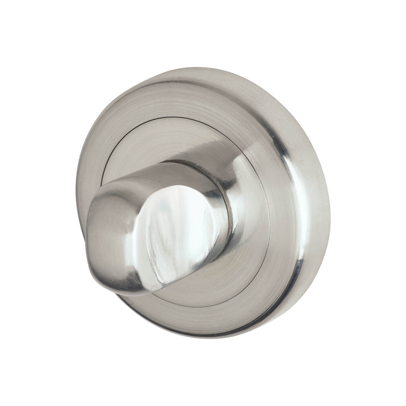 Bathroom Turn & Release - 50mm Diameter - Satin Chrome - view 3
