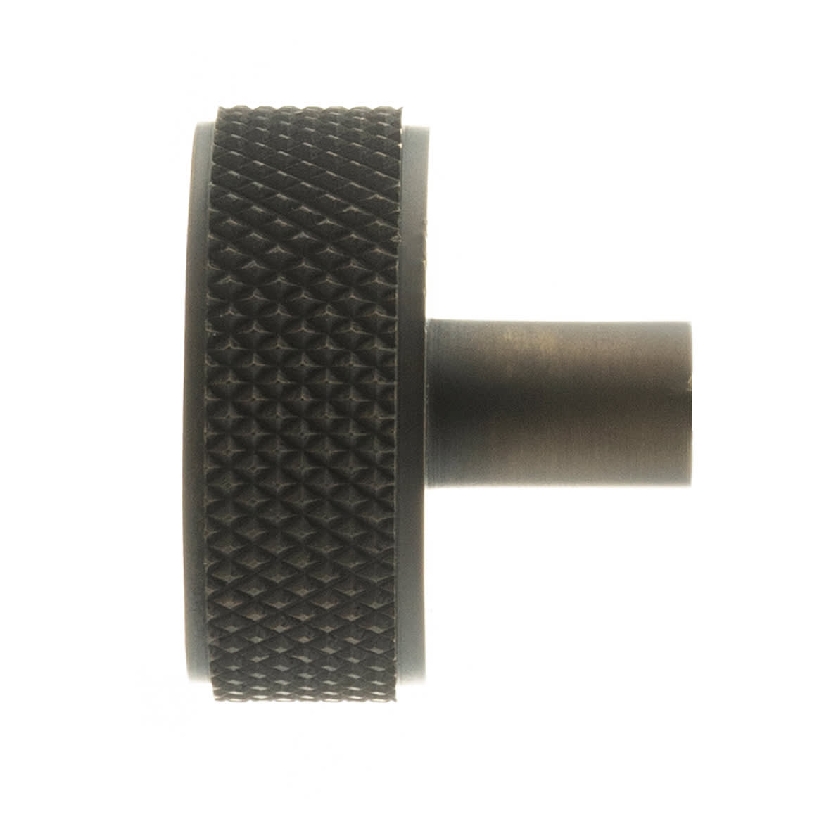 Millhouse Brass Hargreaves Knurled Round Cabinet Knob - 35mm Diameter - Urban Dark Bronze - view 2