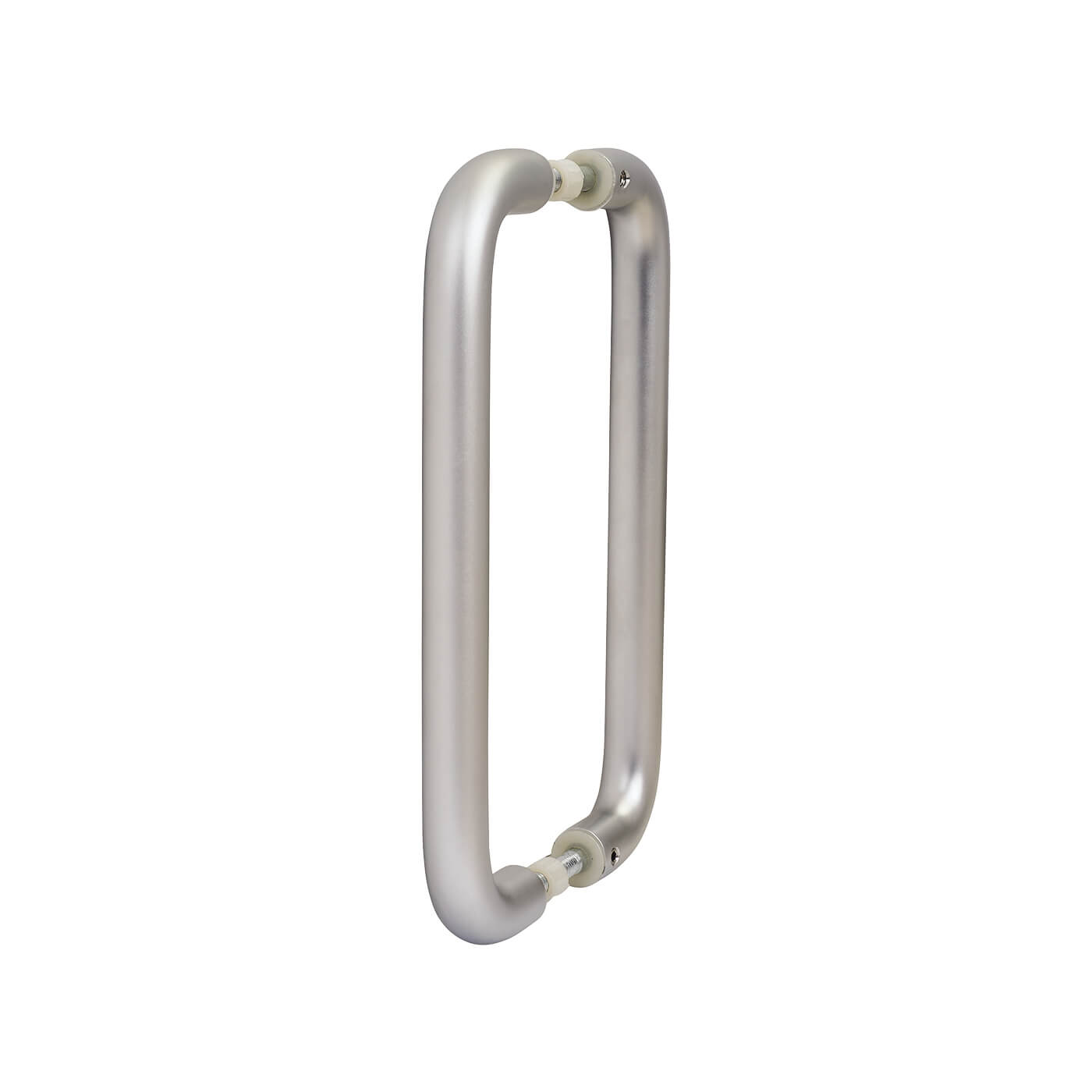 Satin Aluminium 19mm D-Bar Door Pull Handles - Back to Back - 225mm Centres - view 2