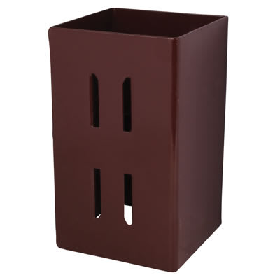 Fence Post Extender - 180 x 75 x 75mm - Brown Powder Coated - view 2