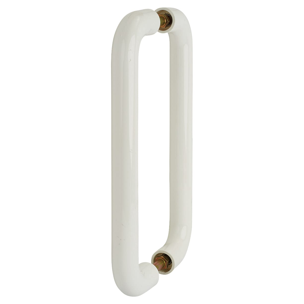 Diamond White Nylon D-Bar Door Pull Handles - Back to Back - 425mm c/c - view 2