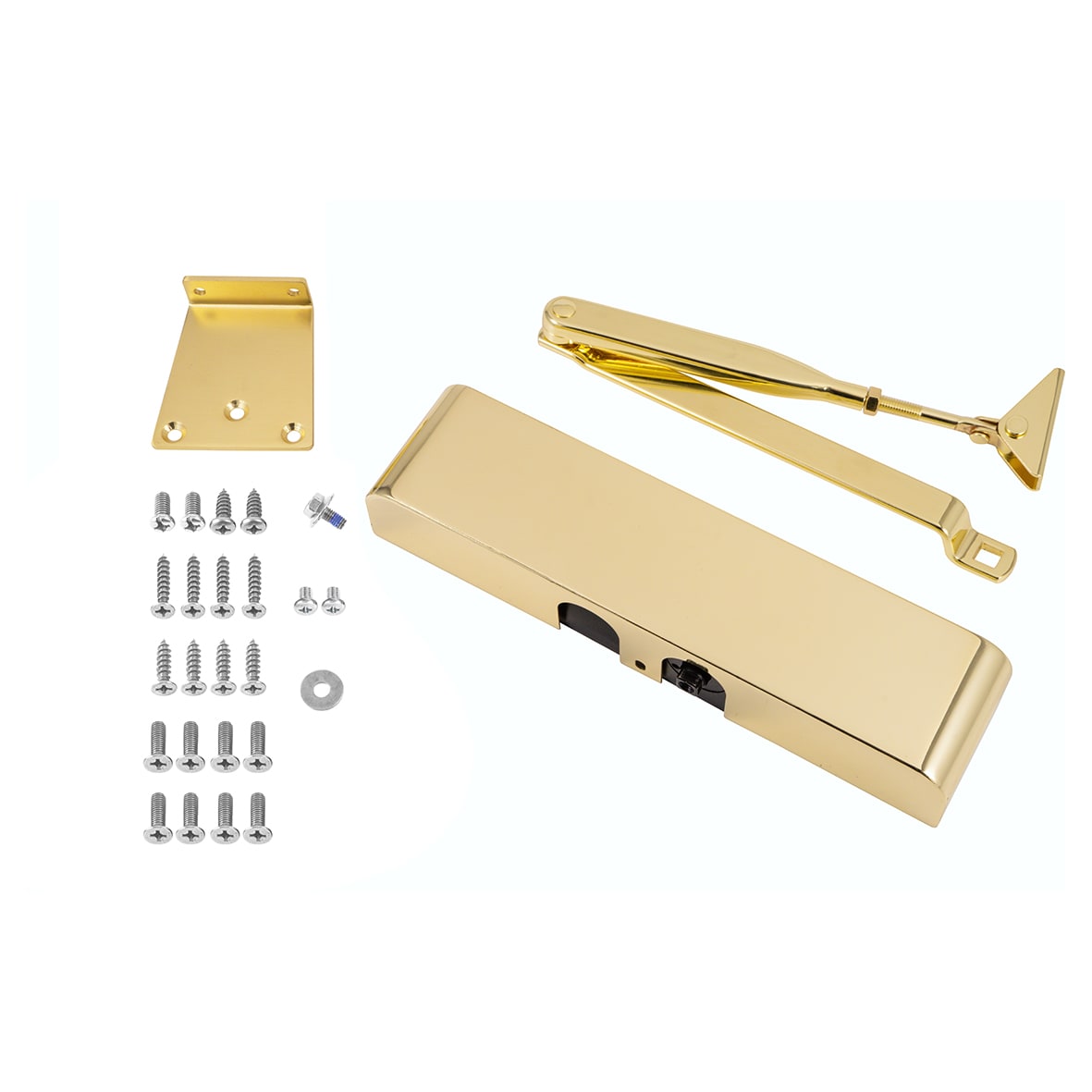 83 Series Overhead Fire Door Closer - Power Size 2-4 - Push/Pull Mounting - Polished Brass - view 2