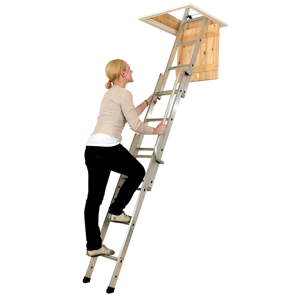 Aluminium Easiway Loft Ladder - 2300 - 3000mm Height - view 6