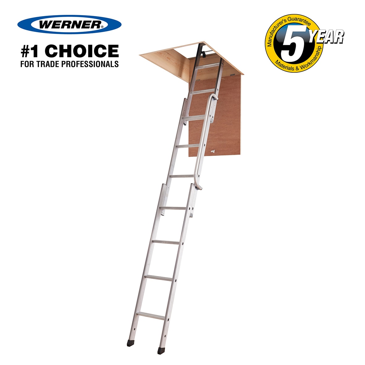 Aluminium Easiway Loft Ladder - 2300 - 3000mm Height - view 7