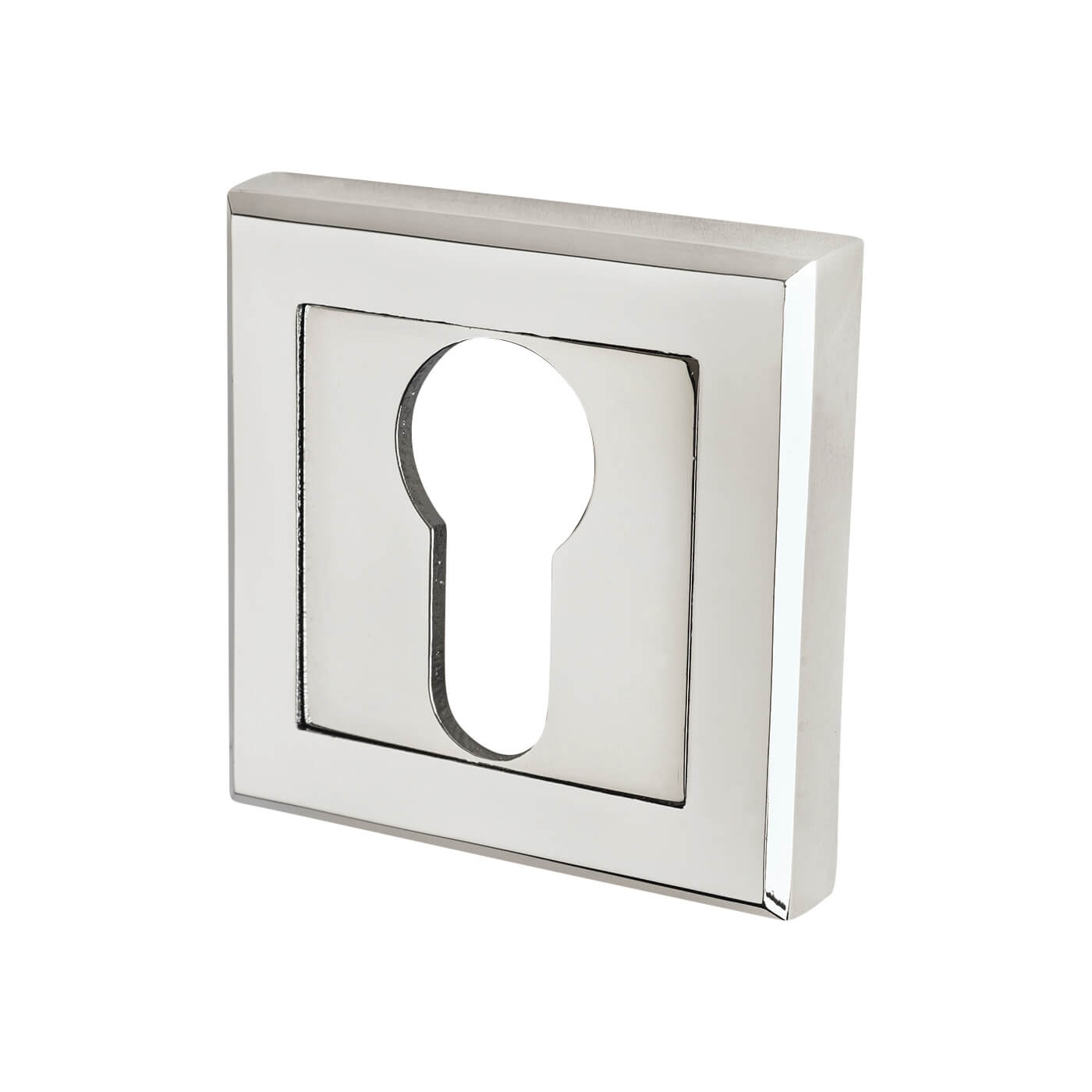 Square Escutcheon - 52 x 52mm - Euro - Polished Chrome - view 2