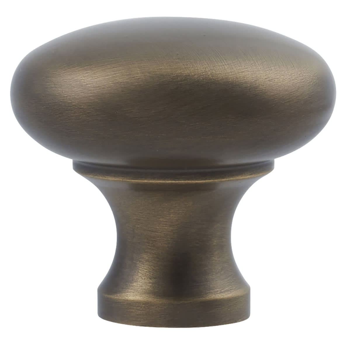 Wade Round Cabinet Knob - 32mm Diameter - Antique Brass - view 2