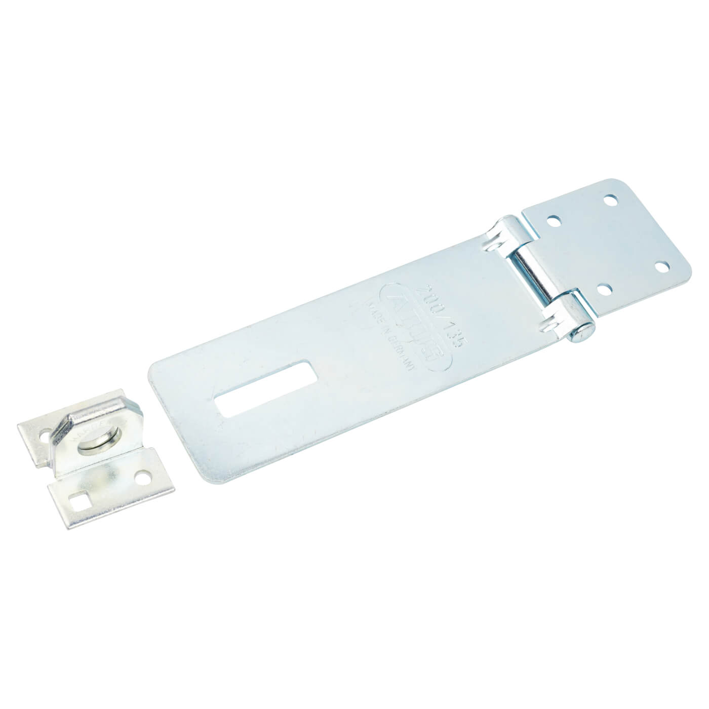 200 Traditional Hasp & Staple - 135 x 47mm - Zinc Plated - view 3