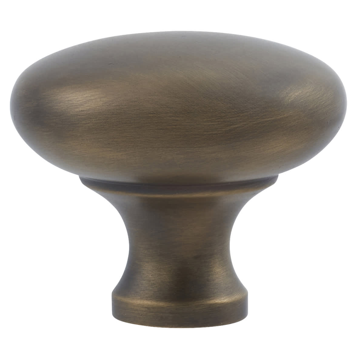 Wade Round Cabinet Knob - 38mm Diameter - Antique Brass - view 2