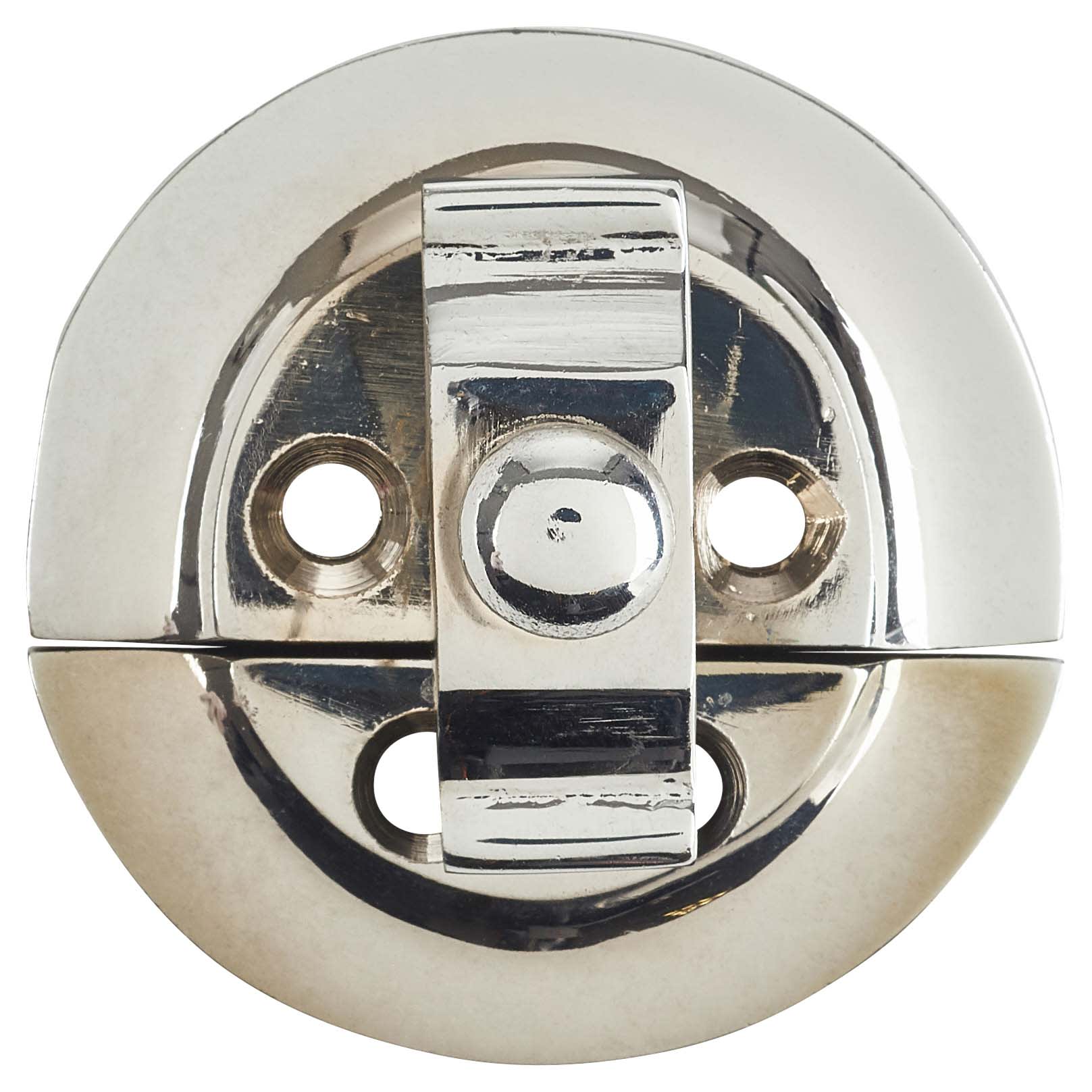 Round Butterfly Catch - 38mm Diameter - Polished Chrome - view 3