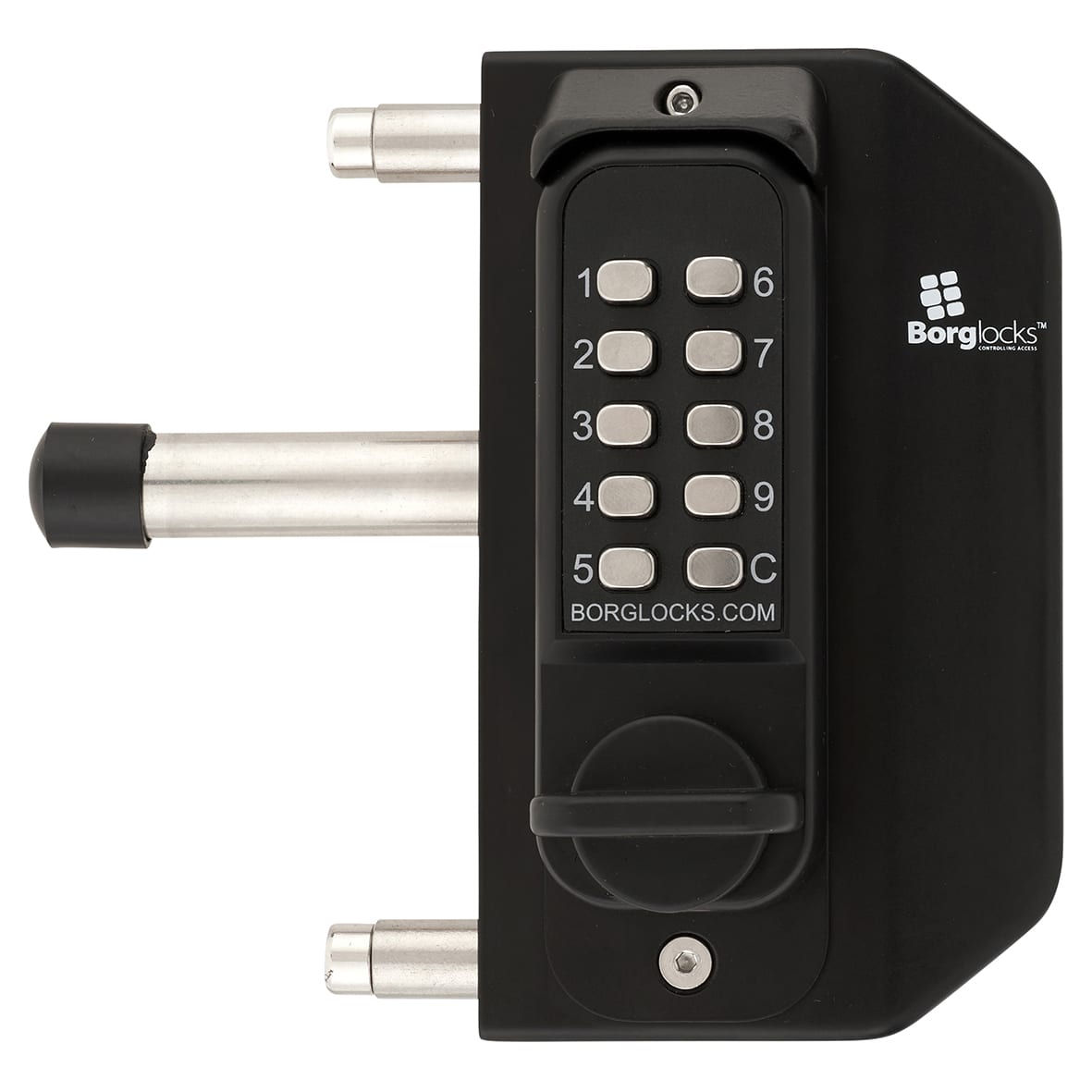 BL3030 External Marine Grade Easicode Pro Back to Back Mini Push Button Gate Code Lock - Black - view 3