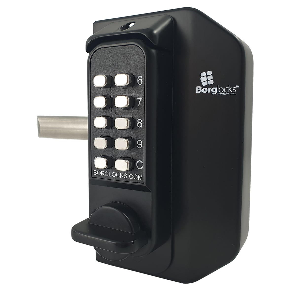 BL3030 External Marine Grade Easicode Pro Back to Back Mini Push Button Gate Code Lock - Black - view 5