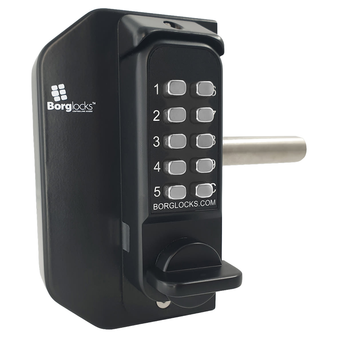 BL3030 External Marine Grade Easicode Pro Back to Back Mini Push Button Gate Code Lock - Black - view 6