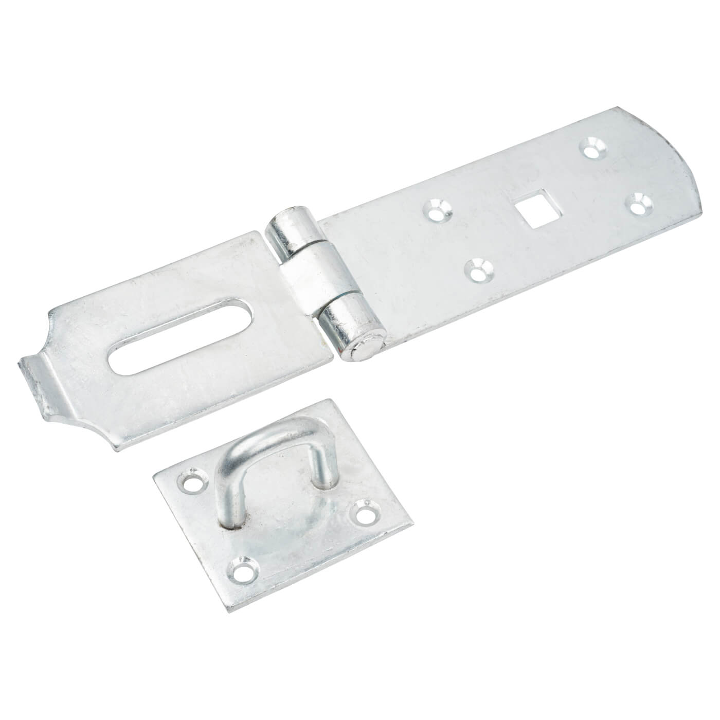 Heavy Duty Secure Pattern Hasp & Staple - 250mm Length - Galvanised - view 3