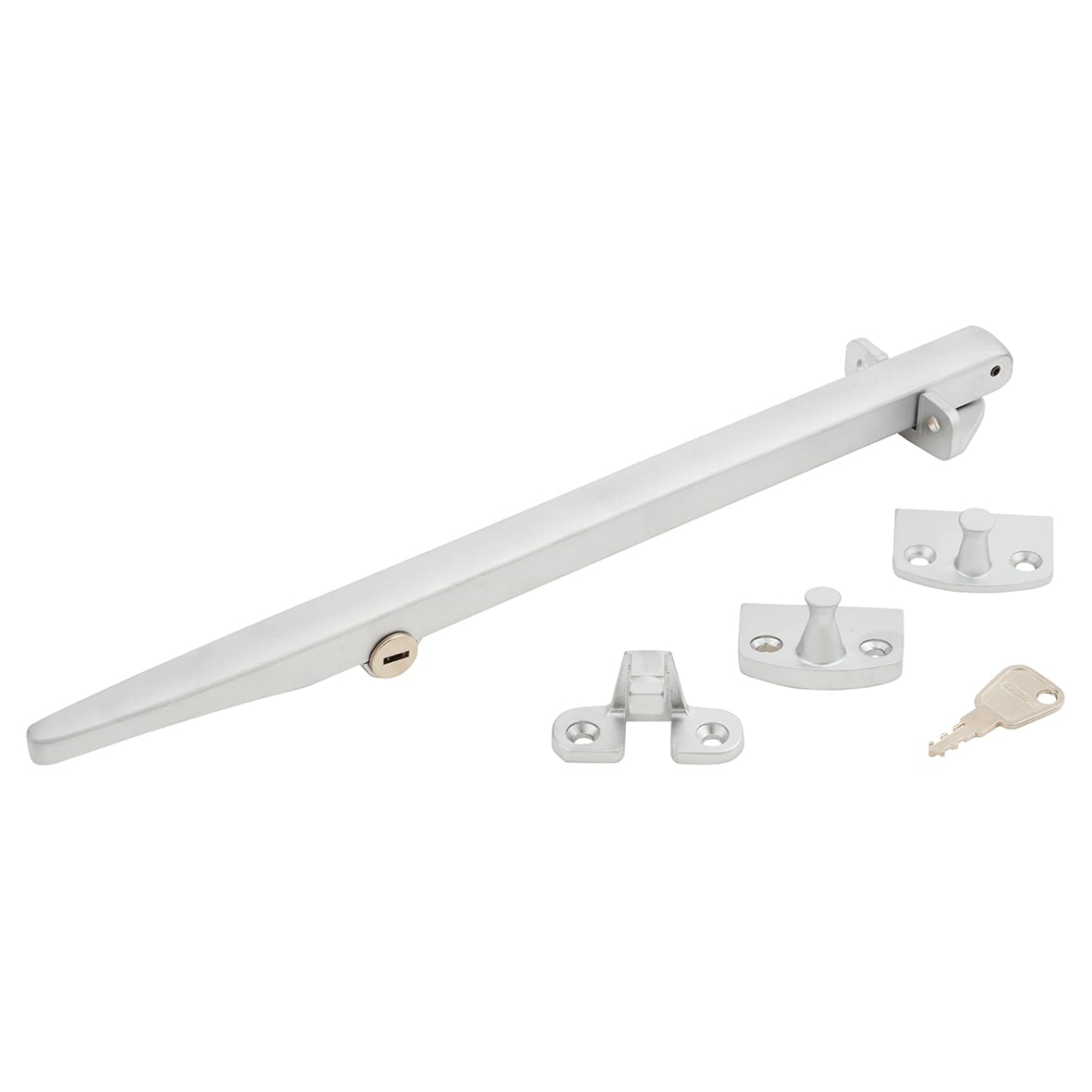 Timber Range Locking Casement Window Stay - 11"/280mm Length - Satin Chrome - view 2