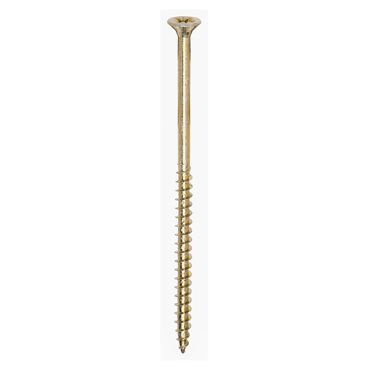 Solo Chippy Pozi Countersunk Wood Screws - 6.0 x 120mm - Yellow Zinc - Pack of 100 - view 2