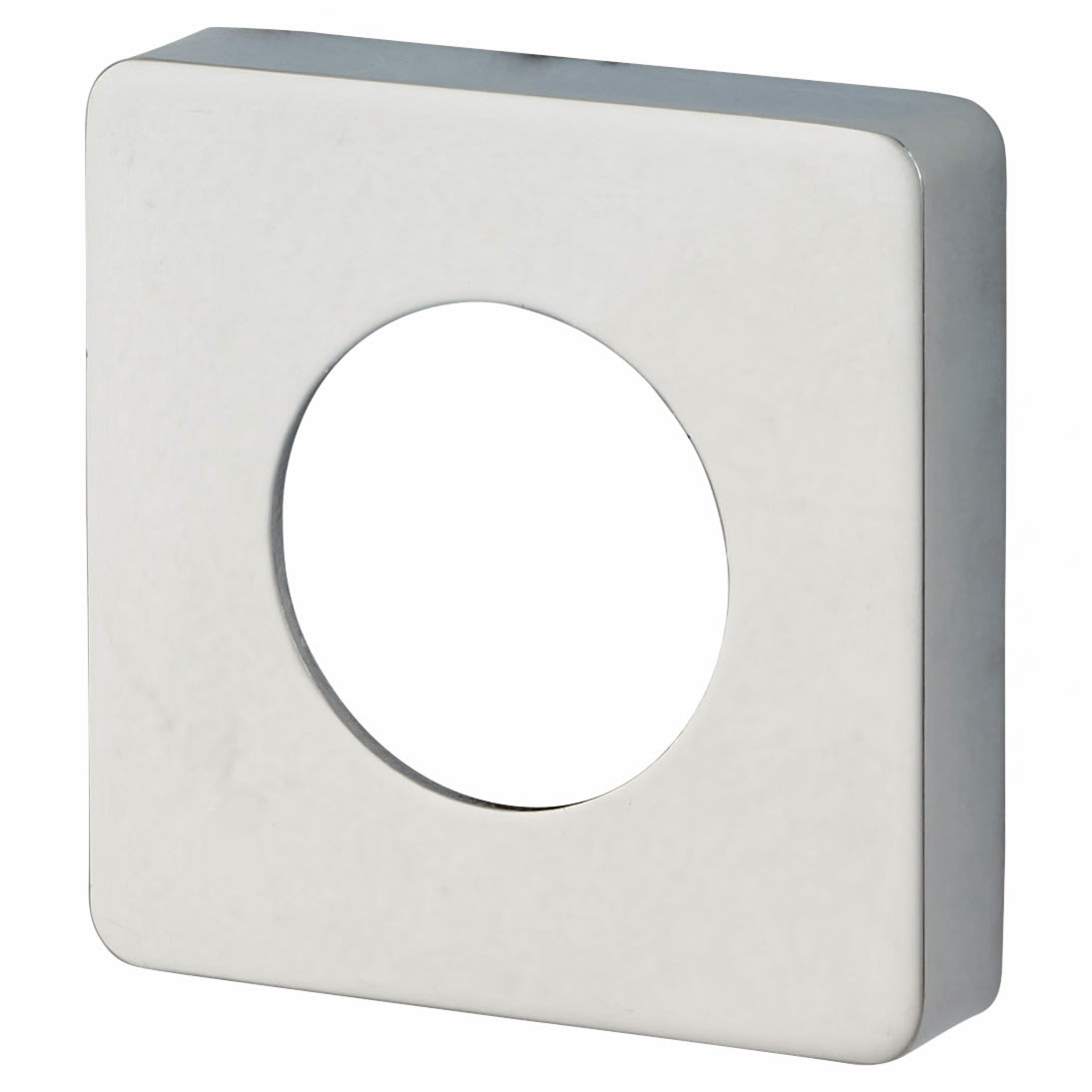 Square Passage Rose Cover - 52 x 52mm - Polished Chrome - view 3
