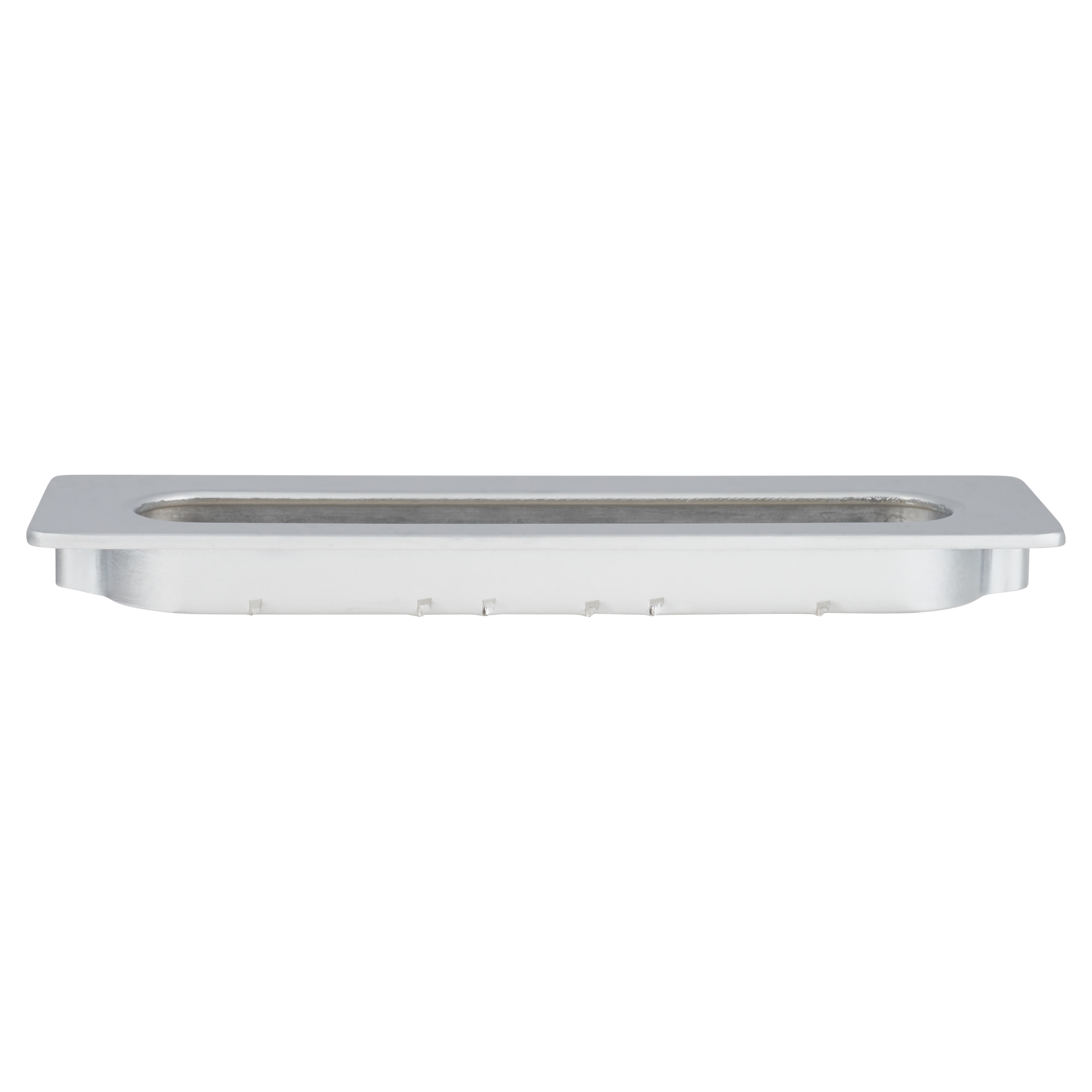 Rectangular Flush Cabinet Pull Handle - 139 x 39mm - Matt Chrome - view 3