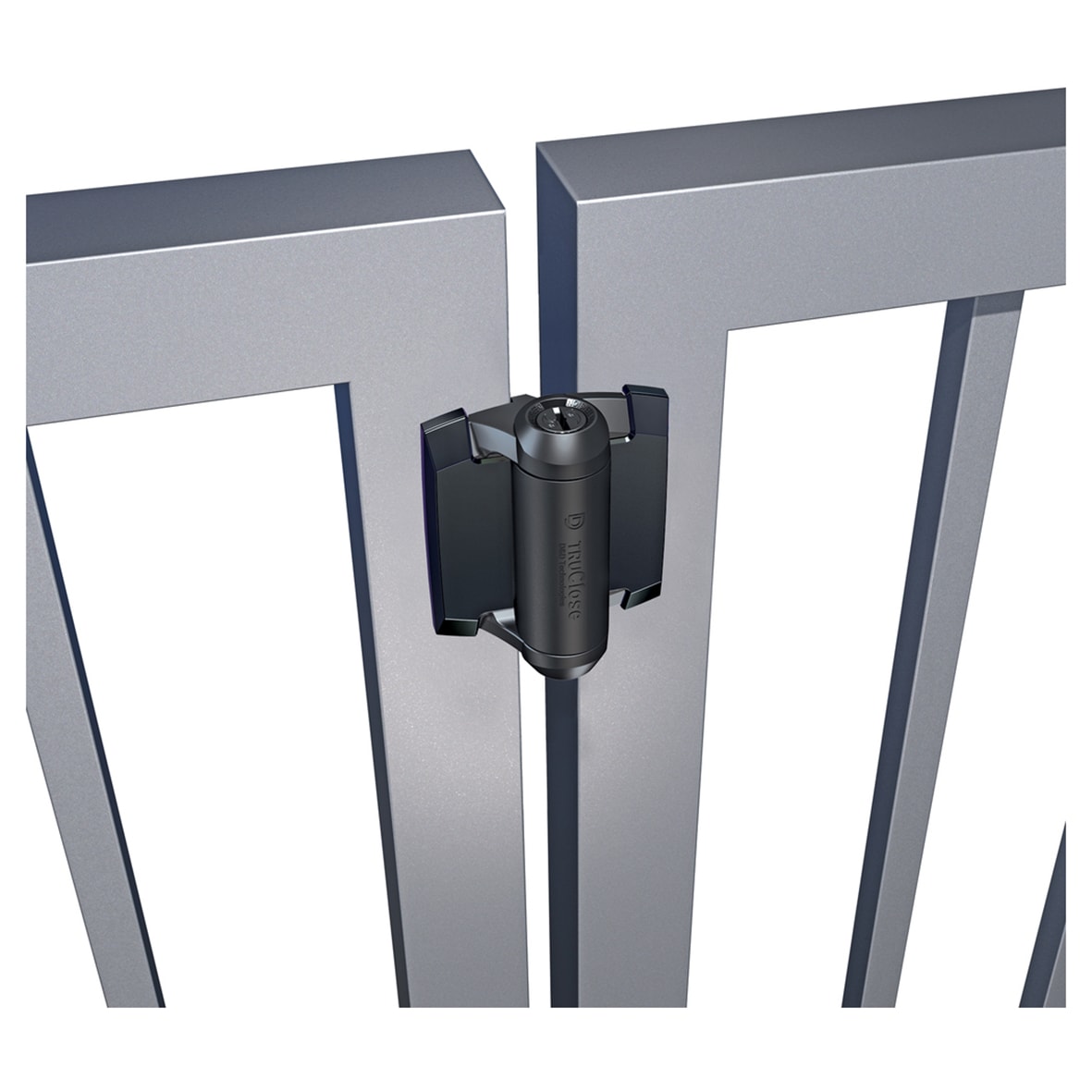 D&D TrueClose Light Duty Nylon Gate Hinge - Plain - 96 x 75 x 26mm - Black - Pair - view 2