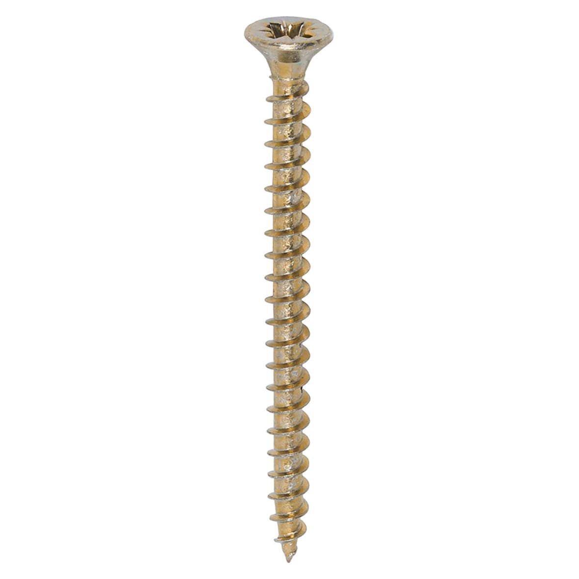 Solo Chippy Pozi Countersunk Wood Screws - 4.0 x 50mm - Yellow Zinc - Pack of 1000 - view 3
