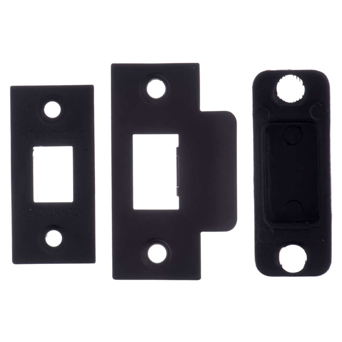 Heavy Duty Tubular Latch - 100mm Case - 75mm Backset - Square - Matt Black - view 3