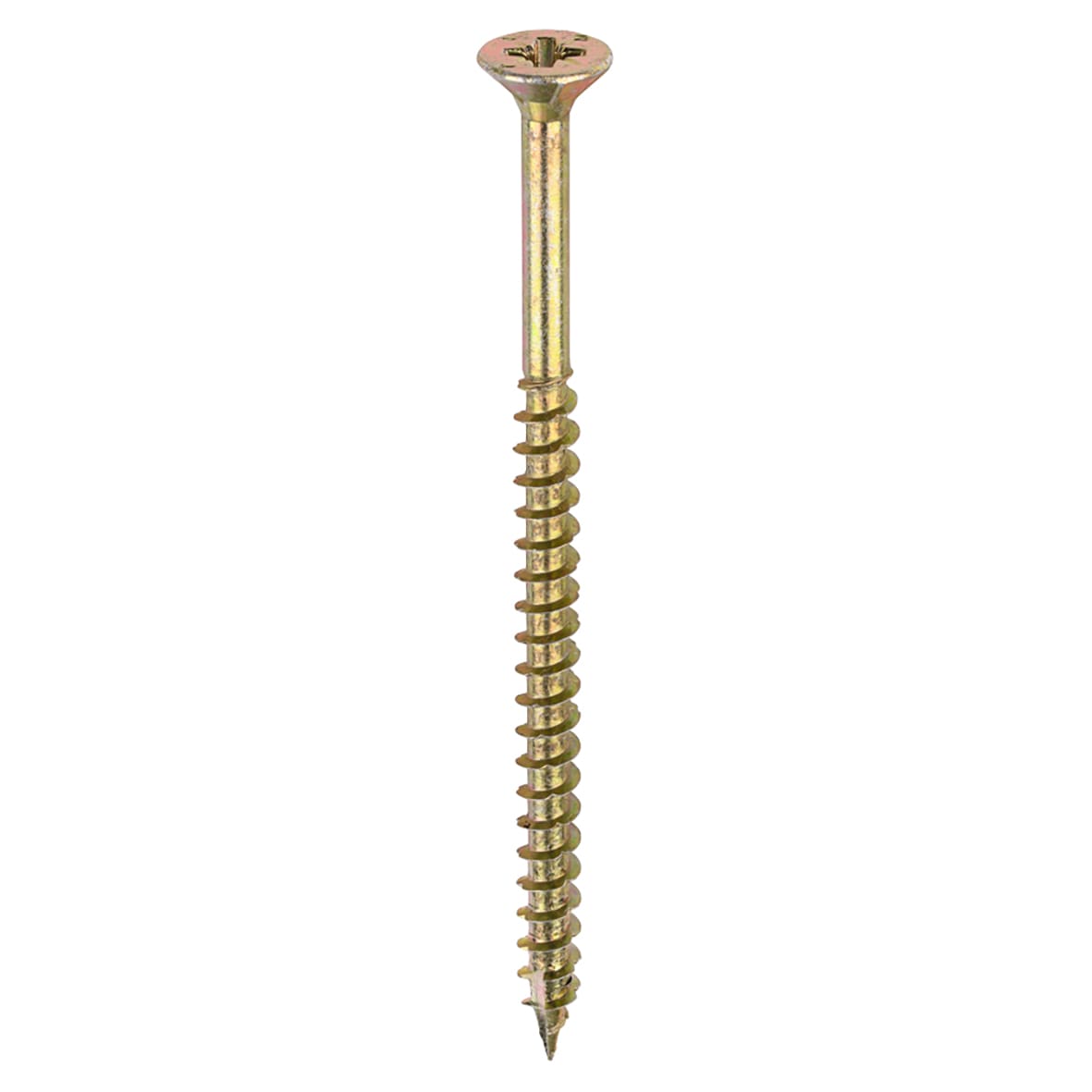 Velocity Pozi Countersunk Wood Screws - 6.0 x 100mm - Yellow Zinc - Pack of 100 - view 3