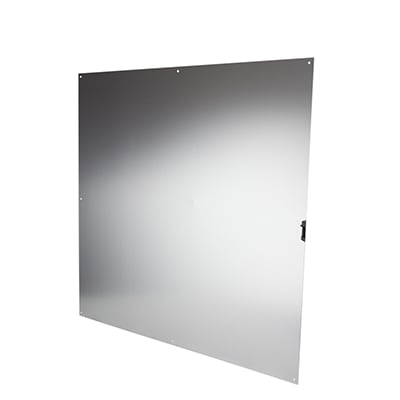 Aluminium Kick Plate - Half Door Panel - 838 x 838 x 1.2mm - 8 Screw Holes - Satin - view 2