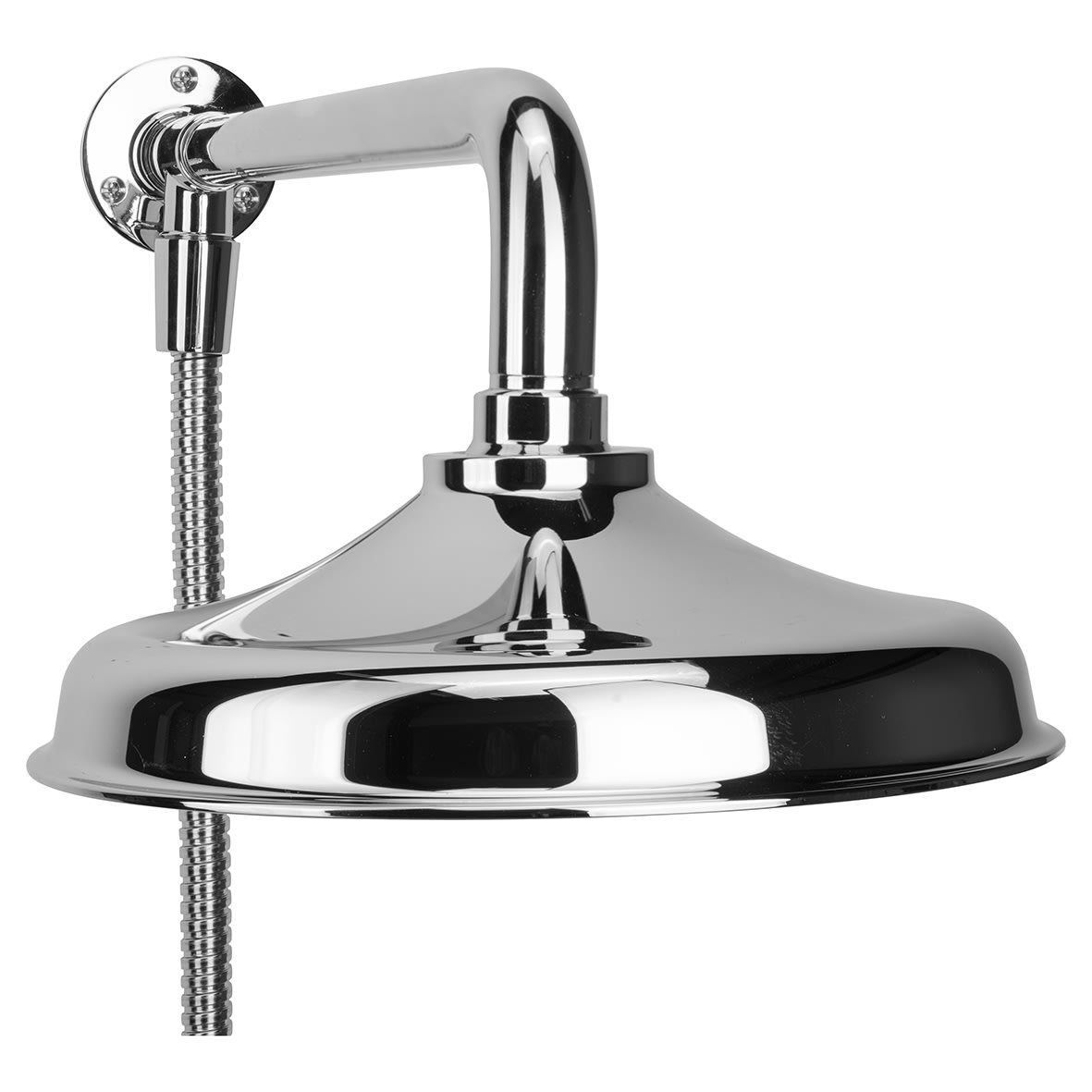 Traditional Rain Single Spray Shower Kit - Chrome - view 4