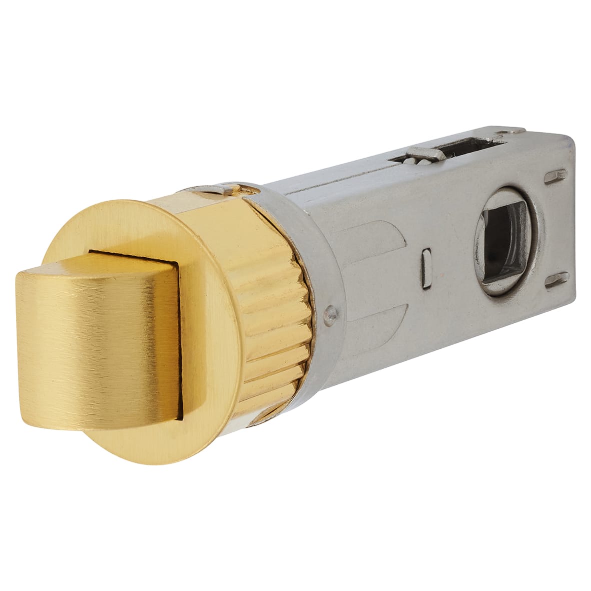 Quick Latch Passage Tubular Latch - 71mm Case - 57mm Backset - Round - Satin Brass - view 2