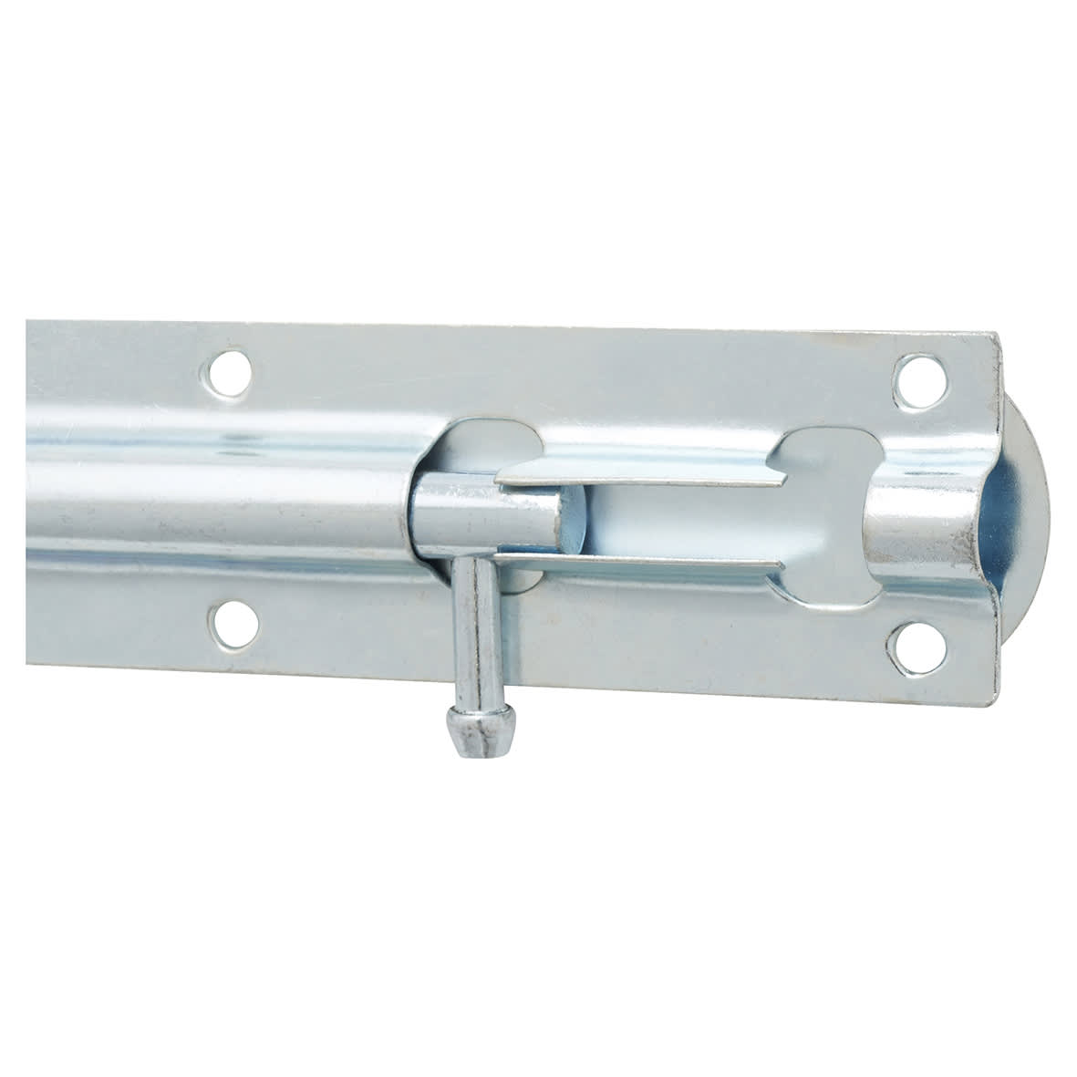 Traditional Tower Gate Bolt - Necked - 200mm Length - Zinc Plated - view 4