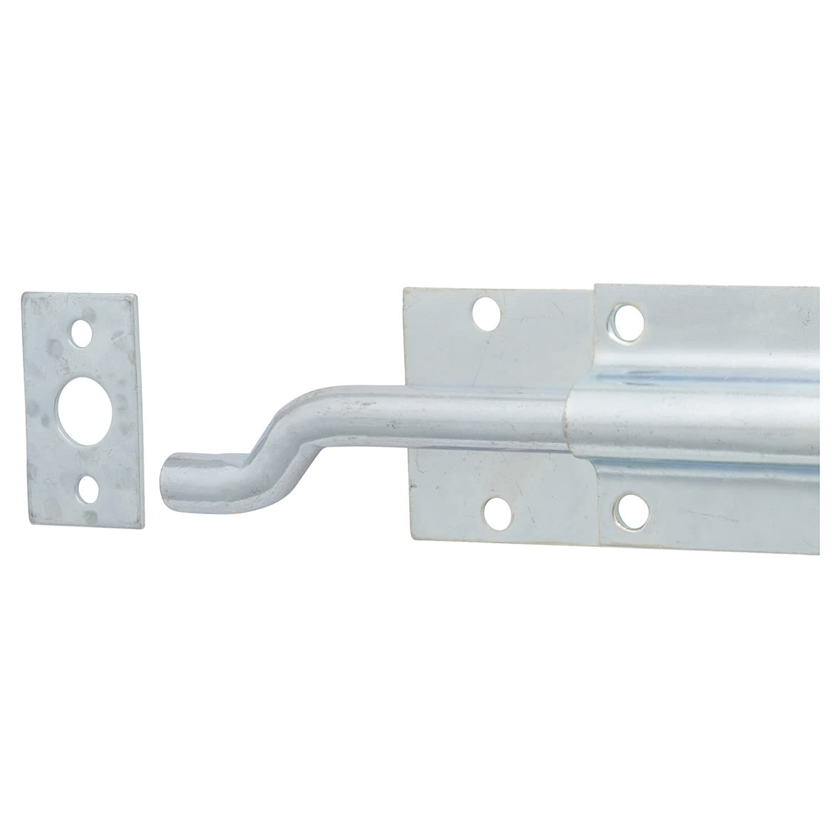 Traditional Tower Gate Bolt - Necked - 200mm Length - Zinc Plated - view 5