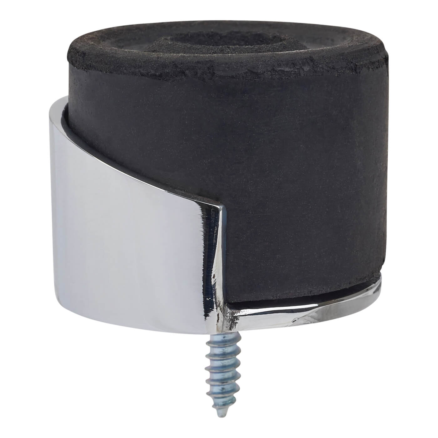 Round Floor Mounted Door Stop - 30 x 38mm - Polished Chrome - view 3