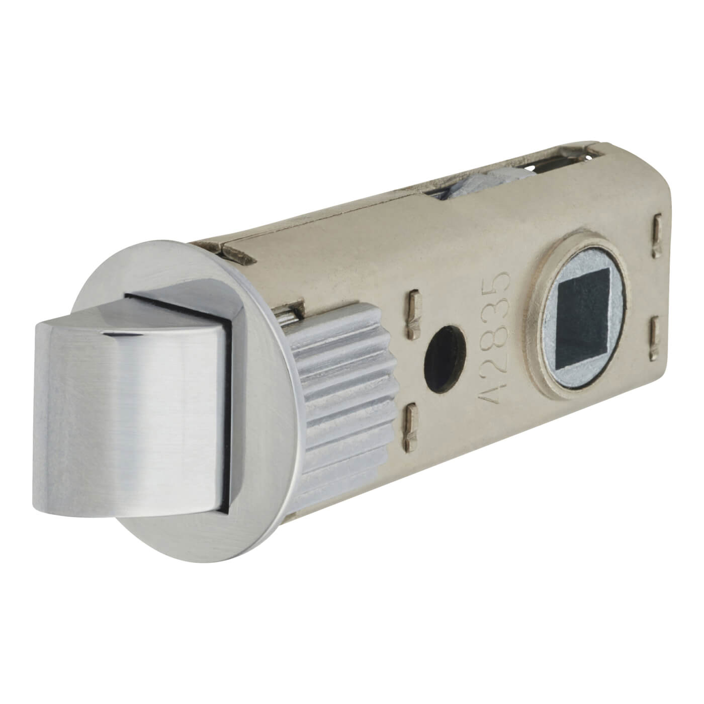 FastLatch Push-Fit Bolt Through Tubular Latch - 60mm Case - 44mm Backset - Round - Pol Chrome - view 3