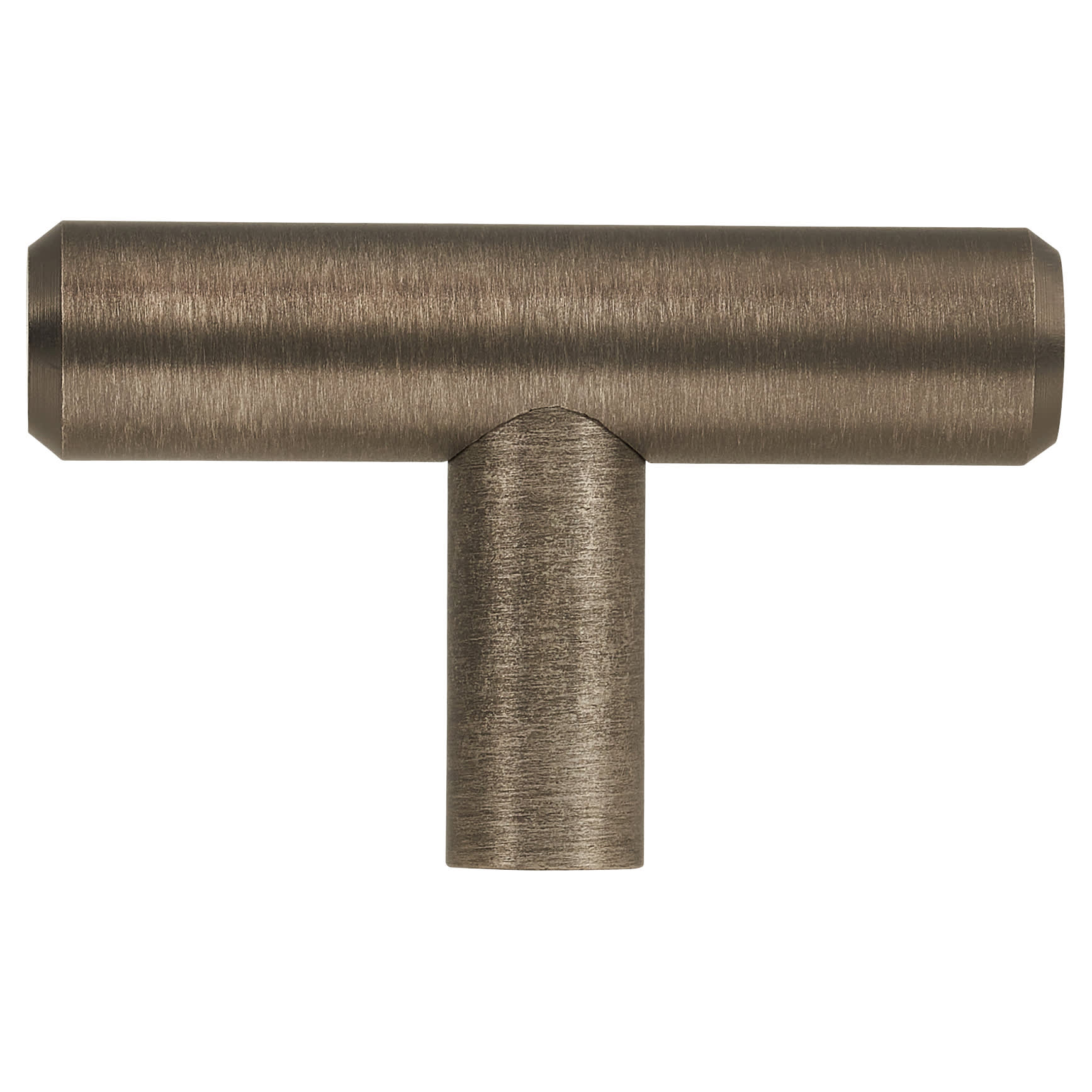 12mm T-Bar Cabinet Knob - 50 x 32mm - Brushed Pewter Effect - view 3