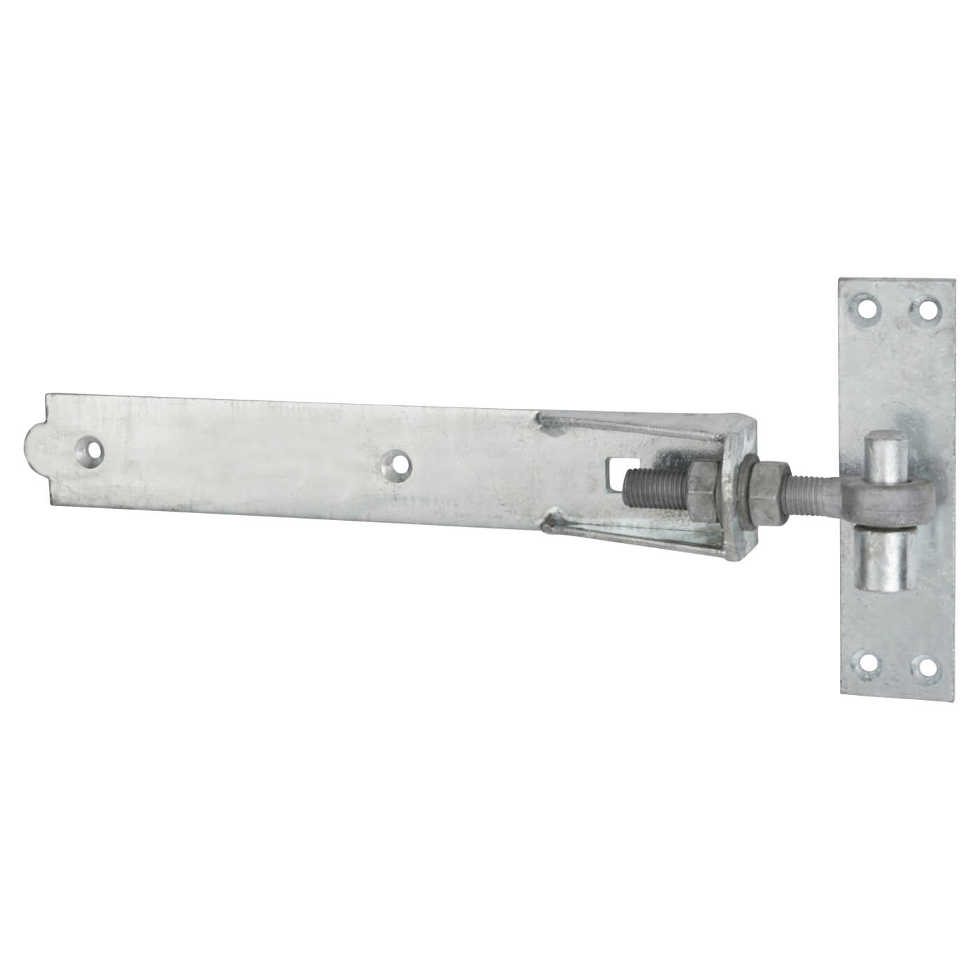 Heavy Duty Adjustable Hook & Band Gate Hinge - 350 x 50mm - Galvanised - Pair - view 2