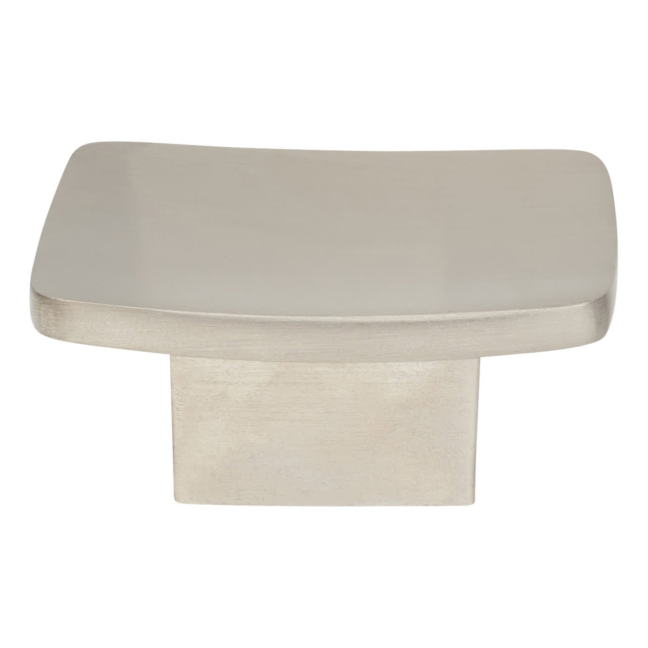 FingerTip Design Concave Square Cabinet Knob - 44 x 44mm - Satin Nickel - view 3