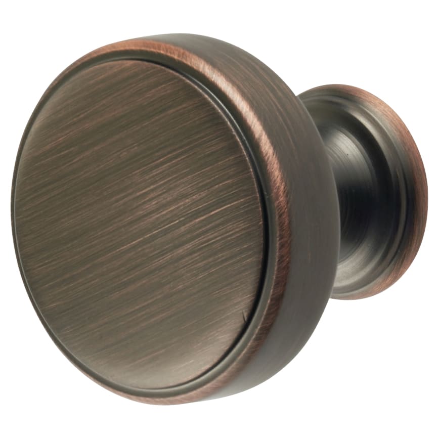 Crofts & Assinder Calgary Round Cabinet Knob - 40mm Diameter - American Copper - view 2