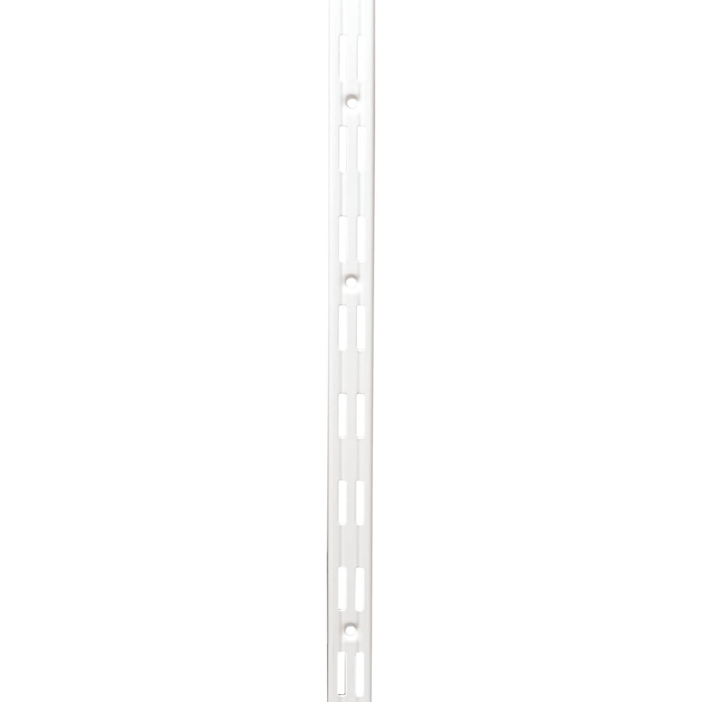 Twin Slot Shelf Wall Upright - 2000mm Length - White - view 2