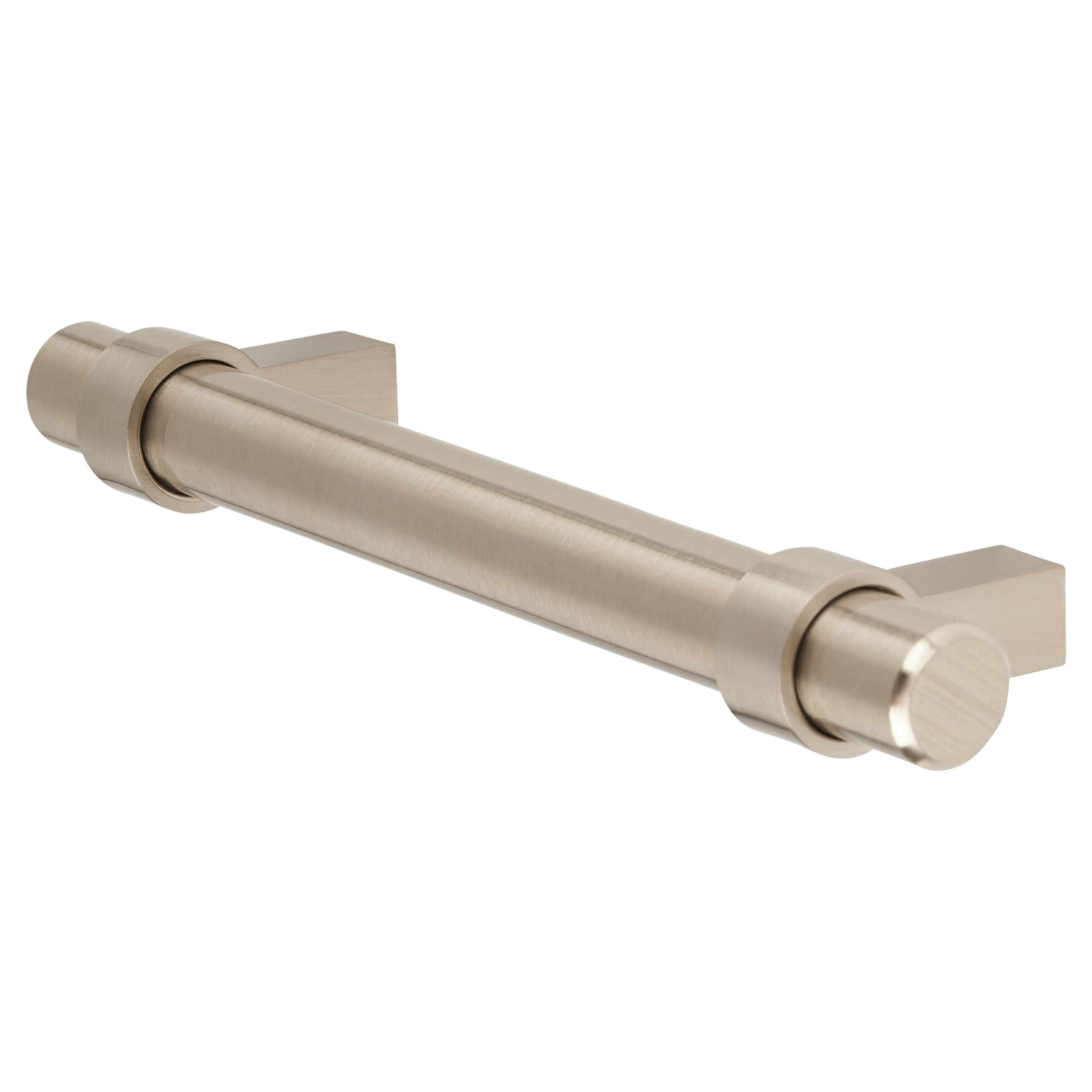 14mm Collared T-Bar Cabinet Pull Handle - 288mm Centres - Satin Stainless Steel - view 4