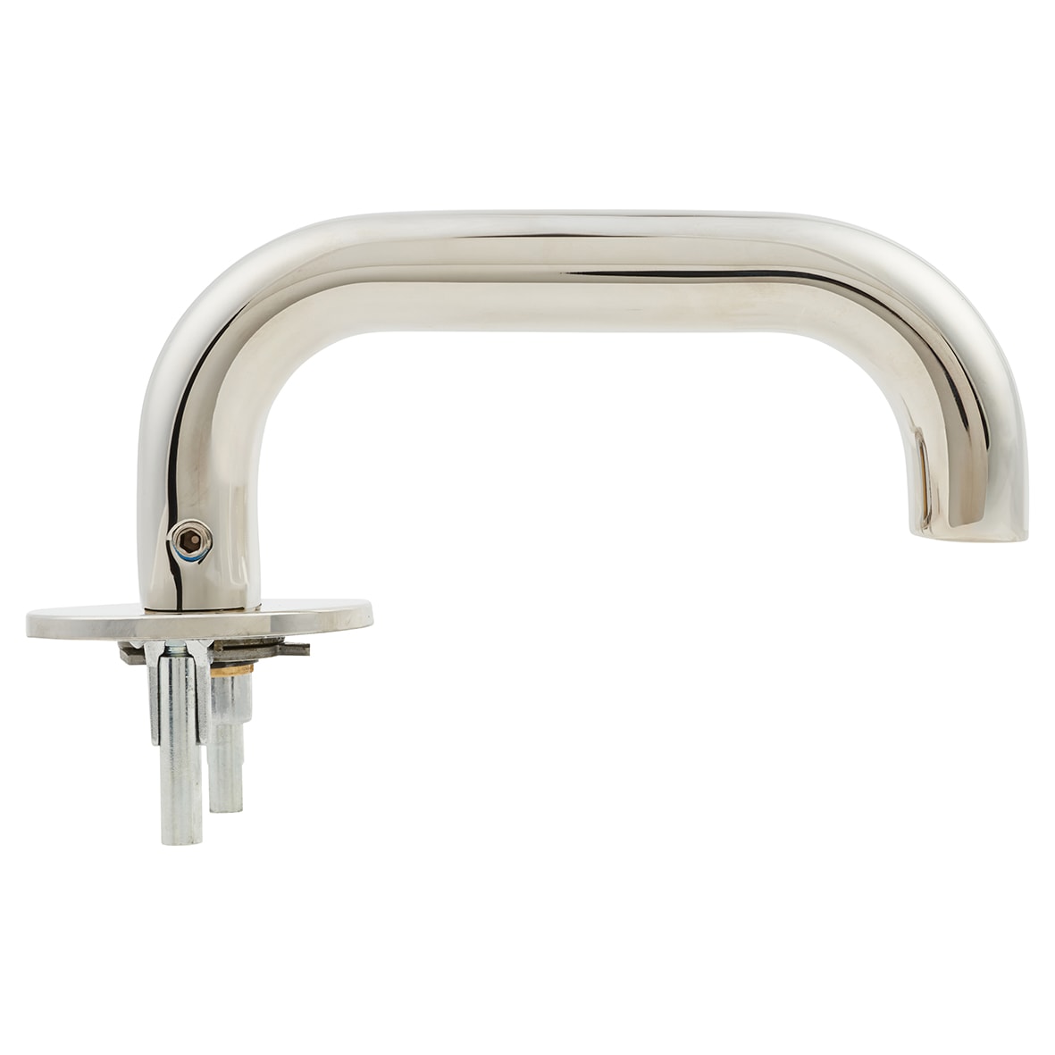 Polished Stainless Steel Door Handles on Round Slim Rose - Schema Kurvig Range - view 5
