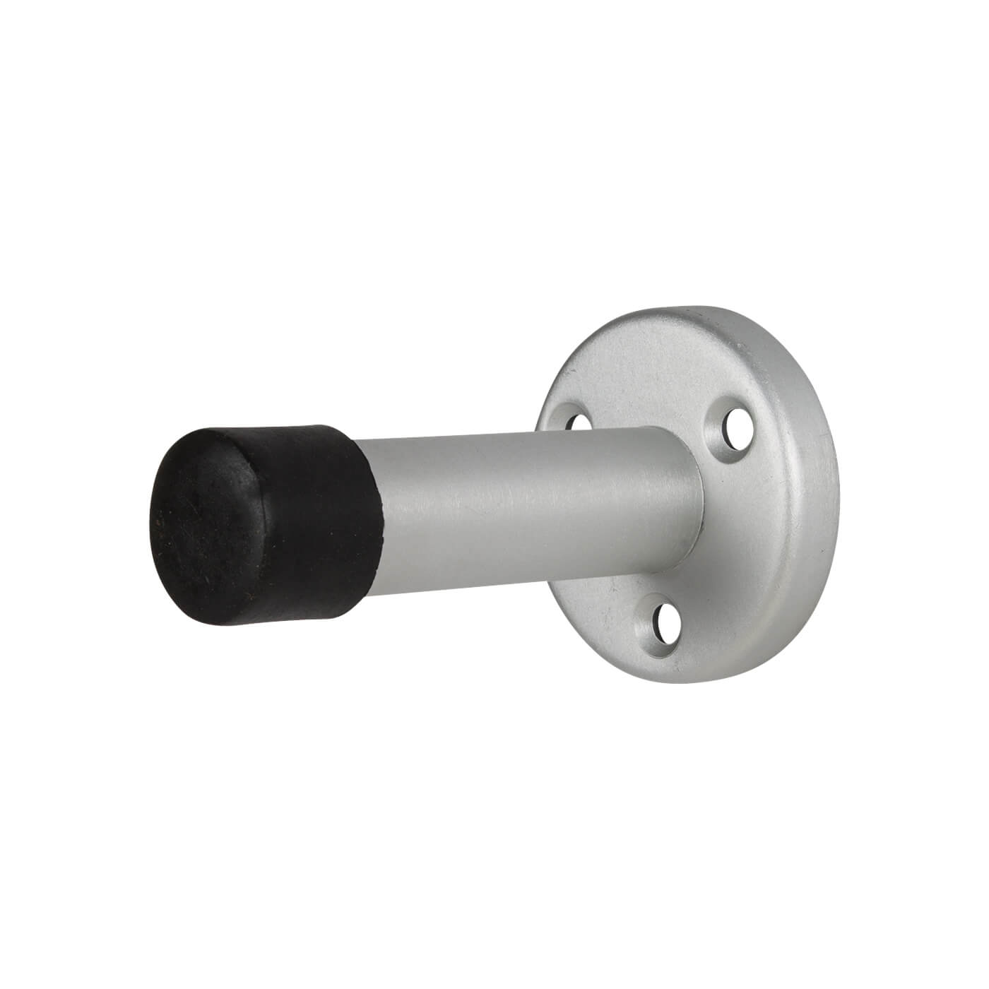 Projection Door Stop - 85mm Projection - Satin Aluminium - view 2