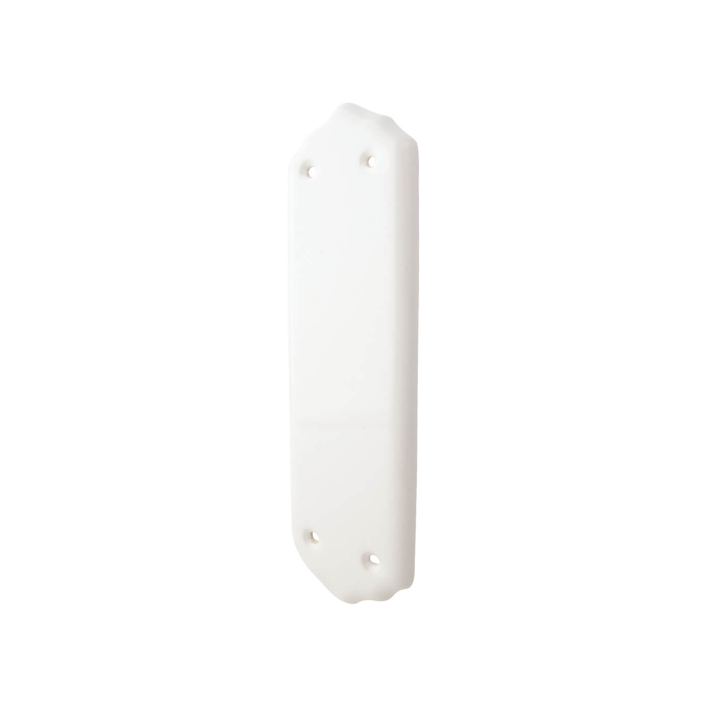 English Porcelain Plain Finger Plate - 290 x 78mm - White - view 2