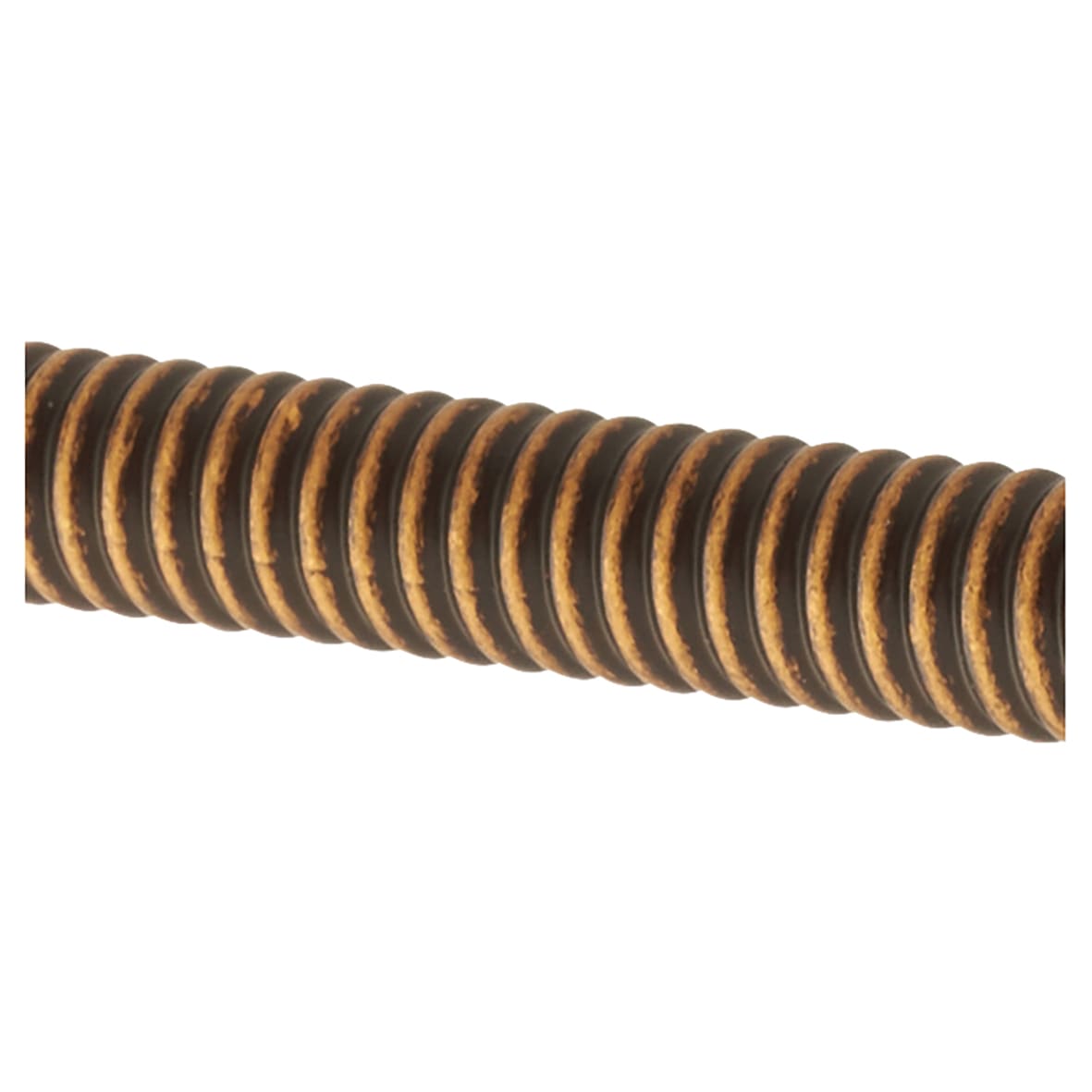 Crewe 10mm Reeded D-Bar Cabinet Pull Handle - 96mm Centres - Antique Brass - view 2