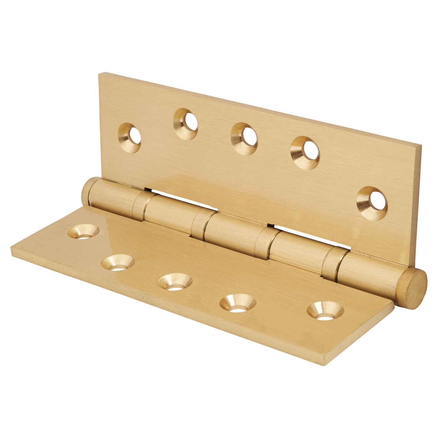 Performance Ball Bearing Butt Door Hinge - 127 x 89 x 4mm - Satin Brass - Pair - view 3